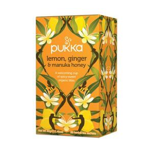 Pukka Čaj ayurvédský Lemon, Ginger and Manuka Honey, bio 40 g, 20 ks