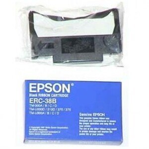 Originální páska do Epson  pokladny, C43S015374, ERC 38, černá, Epson TM-300, U 375, U 210, U 220