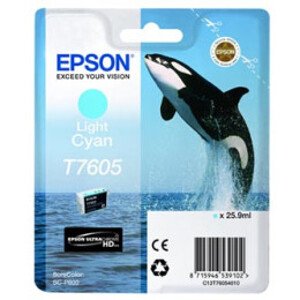 Originální náplň Epson T7605 Ligh cyan