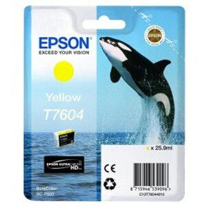Originální náplň Epson T7604 Žlutá