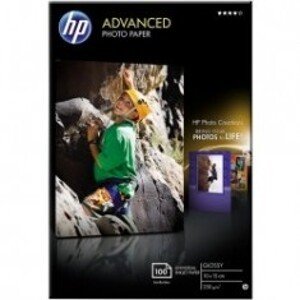 HP Advanced Glossy Photo Paper, foto papír, lesklý, zdokonalený, bílý, 10x15cm, 4x6, 250 g/m2, 100 ks, Q8692A, inkoustový