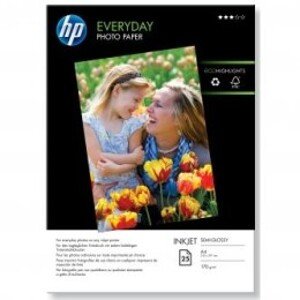 HP Everyday Glossy Photo Paper, foto papír, lesklý, bílý, A4, 200 g/m2, 25 ks, Q5451A, inkoustový