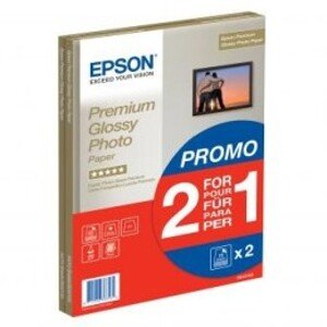 Epson Premium Glossy Photo Paper, foto papír, lesklý, bílý, A4, 255 g/m2, 30 ks, C13S042169, inkoustový,promo 1+1