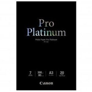 Canon Photo Paper Pro Platinum, foto papír, lesklý, bílý, A3, 300 g/m2, 20 ks, PT-101 A3, inkoustový