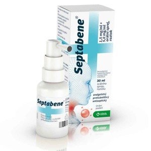 Septabene 1,5 mg/ml + 5,0 mg/ml orální sprej 30 ml