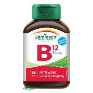 Jamieson Vitamín B12 metylkobalamín 250 μg 100 tablet