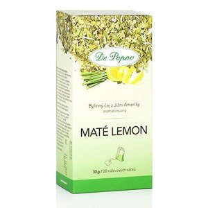 Dr. Popov Maté lemon bylinný čaj sáčkový 30 g