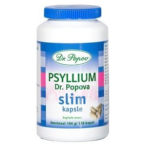 Dr. Popov Psyllium kapsle Slim 120 ks