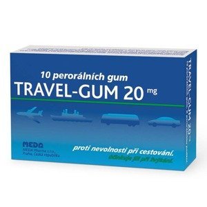 Travel-Gum 20 mg 10 žvýkaček