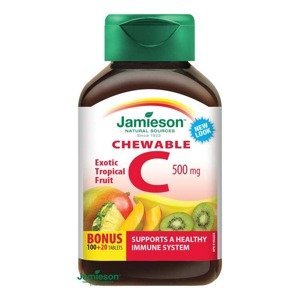 Jamieson Vitamin C 500 mg tropické ovoce cucací 120 tablet