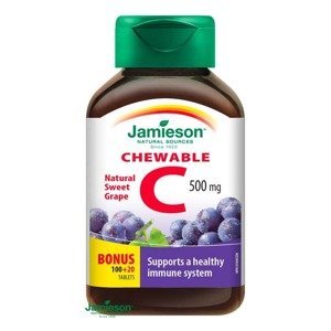 Jamieson Vitamin C 500 mg hroznové víno cucací 120 tablet
