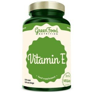 GreenFood Nutrition Vitamín E 120 kapslí