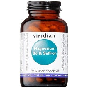 Viridian Magnesium B6 & Saffron - Hořčík, vitamín B6 a šafrán 60 kapslí