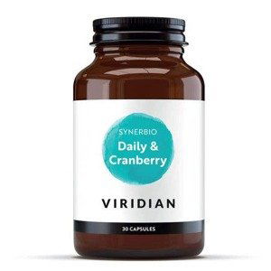 Viridian Synerbio Daily + Cranberry - Směs probiotik a prebiotik s brusinkovým extraktem 30 kapslí