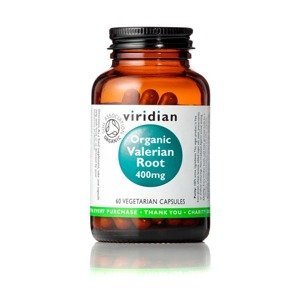 Viridian Valerian Root Organic - BIO kořen Kozlíku lékařského 400mg 60 kapslí