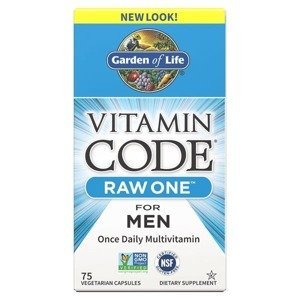 Garden of Life Vitamin Code RAW ONE - multivitamín pro muže 75 kapslí