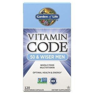 Garden of Life Vitamin Code RAW - pro muže po padesátce 120 kapslí