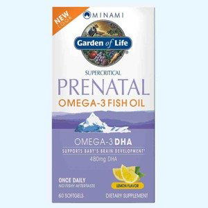 Garden of Life Minami Nutrition Omega-3 prenatální - s příchutí citronu 60 tobolek
