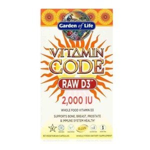 Garden of Life Vitamín D3 - RAW – 2000 IU - 120 kapslí