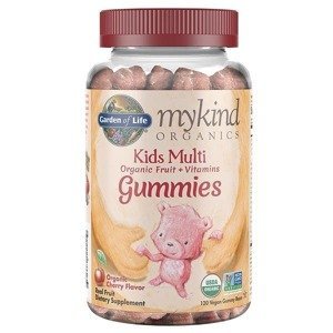 Garden of Life Mykind Organics Multi Gummies - Pro Děti - z organického ovoce - Cherry 120 vegan gummy