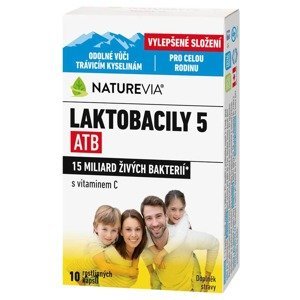 Swiss NatureVia Laktobacily 5 ATB 10 kapslí