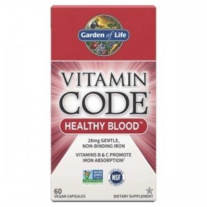 Garden of Life Vitamin Code - RAW Healthy Blood (multivitamín zdravá krev) - 60 kapslí