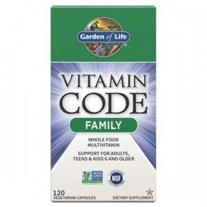 Garden of Life RAW Vitamin Code Family - multivitamin pro celou rodinu 120 kapslí