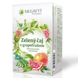 Megafyt Zelený čaj s grapefruitem 20 sáčků