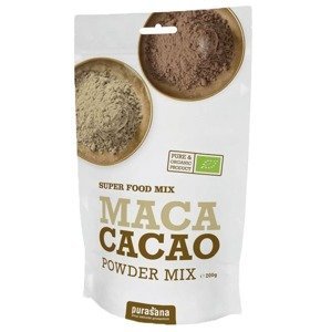 Purasana Maca Cacao Lucuma Powder - Základ pro superpotravinový drink BIO 200 g