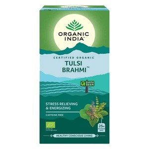Organic India Tulsi Brahmi – Bazalka posvátná BIO 25 sáčků