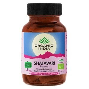 Organic India Šatavari – Pro podporu mužského a ženského reprodukčního systému BIO 60 kapslí