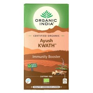 Organic India Tulsi Imunita - Ayush Kwath – Čaj na podporu imunity BIO 25 sáčků