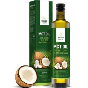 Woldohealth MCT olej 100% kokosového oleje 500 ml