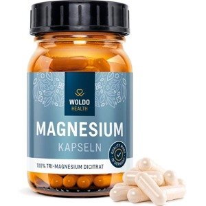 WoldoHealth Hořčík Tri-Magnesium dicitrát 120 kapslí