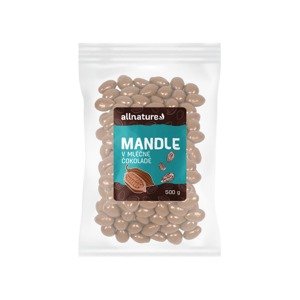 Allnature Mandle v mléčné čokoládě 500 g