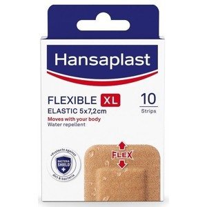 Hansaplast Flexible XL elastická náplast 5x7,2cm 10 ks