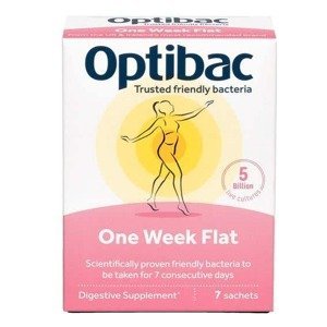 Optibac One Week Flat Probiotika při nadýmání 7x1,5 g sáčků