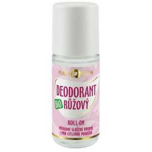 Purity Vision Růžový deodorant roll-on BIO 50 ml