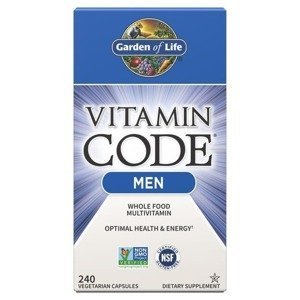 Garden of Life Vitamin Code RAW Men - multivitamín pro muže 240 kapslí