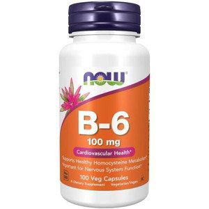 Now Foods Vitamin B6 Pyridoxin 100 mg 100 kapslí