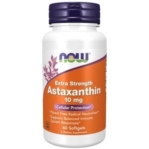Now Astaxanthin 10 mg 60 softgel kapslí