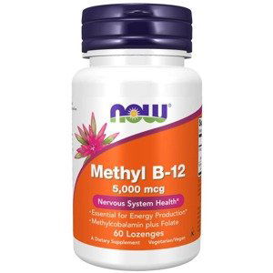 Now Vitamin B12 Metylkobalamin 5000 μg 60 pastilek