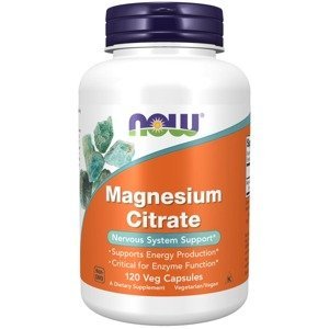 Now Foods Magnesium Citrate – Hořčík citrát v kapslích 120 kapslí