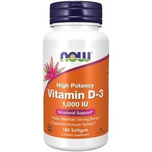 Now Vitamin D3 1000 IU 180 softgel kapslí