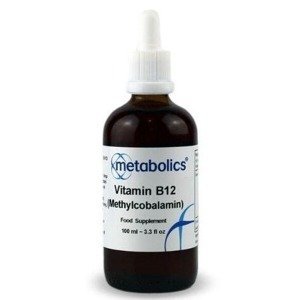 Metabolics Tekutý vitamín B12 Methylcobalamin vegan kapky 100 ml