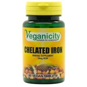 Veganicity Iron chelát železa 24 mg 90 vegan tablet