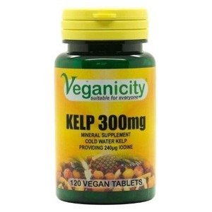 Veganicity Kelp zdroj jódu 300 mg 120 tablet