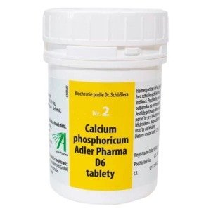 Adler Pharma Schüsslerovy soli – Nr. 2 Calcium phosphoricum D6 400 tablet