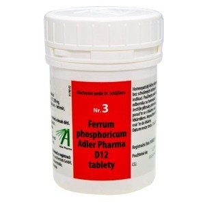 Adler Pharma Schüsslerovy soli – Nr.3 Ferrum phosphoricum D12 1000 tablet