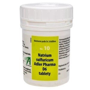 Adler Pharma Schüsslerovy soli – Nr.10 Natrium sulfuricum D6 400 tablet